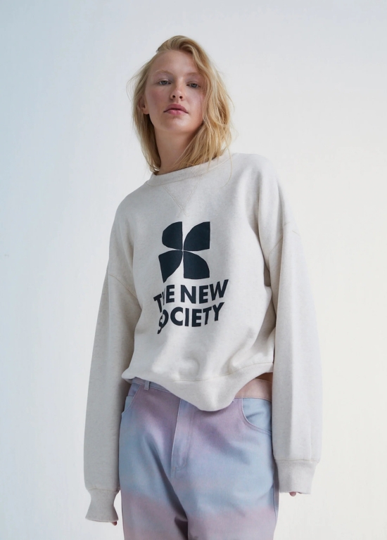 SUDADERA BLANCA THE NEW SOCIETY